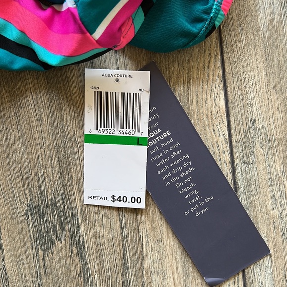 Aqua Couture Bikini Bottom Size L - Picture 4 of 4